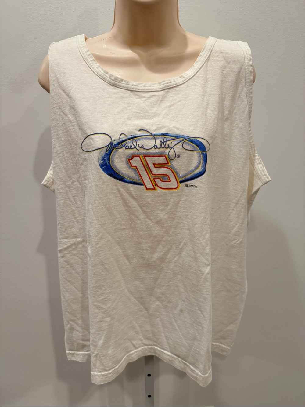 Chase Authentics Michael Waltrip NASCAR Racing Tank Top Graphic Y2K Size 2XL